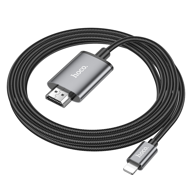 Кабель Hoco HDMI 2м (6942007619011) серый