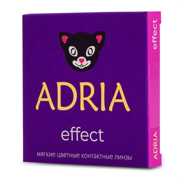 фото Линзы контактные adria effect color 2 pack r 8,6 цвет grafit pwr -8,00