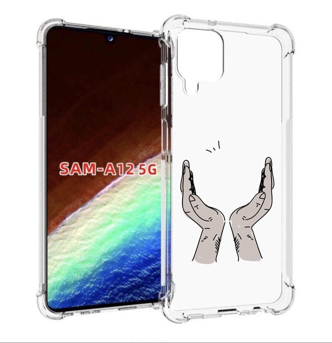 

Чехол MyPads руки-тянутся-к-небу для Samsung Galaxy A12 (SM-A125F) 2020/21, Прозрачный, Tocco