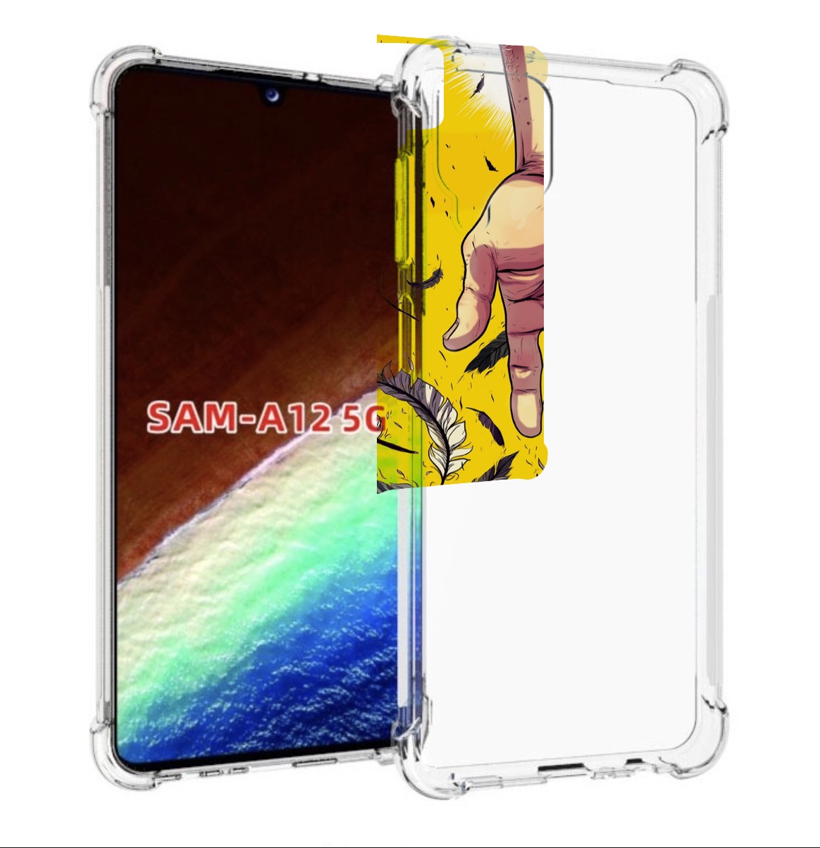 

Чехол MyPads рука-в-руку для Samsung Galaxy A12 (SM-A125F) 2020/21/A12 Nacho SM-A127F, Прозрачный, Tocco
