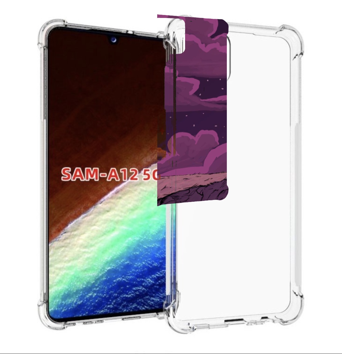 

Чехол MyPads розовая-фасолька для Samsung Galaxy A12 (SM-A125F) 2020/21/A12 Nacho SM-A127F, Прозрачный, Tocco