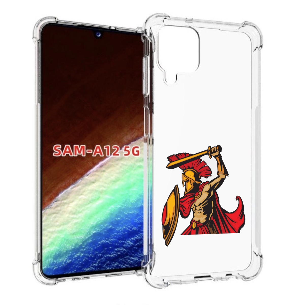 

Чехол MyPads римский-воин для Samsung Galaxy A12 (SM-A125F) 2020/21/A12 Nacho SM-A127F, Прозрачный, Tocco