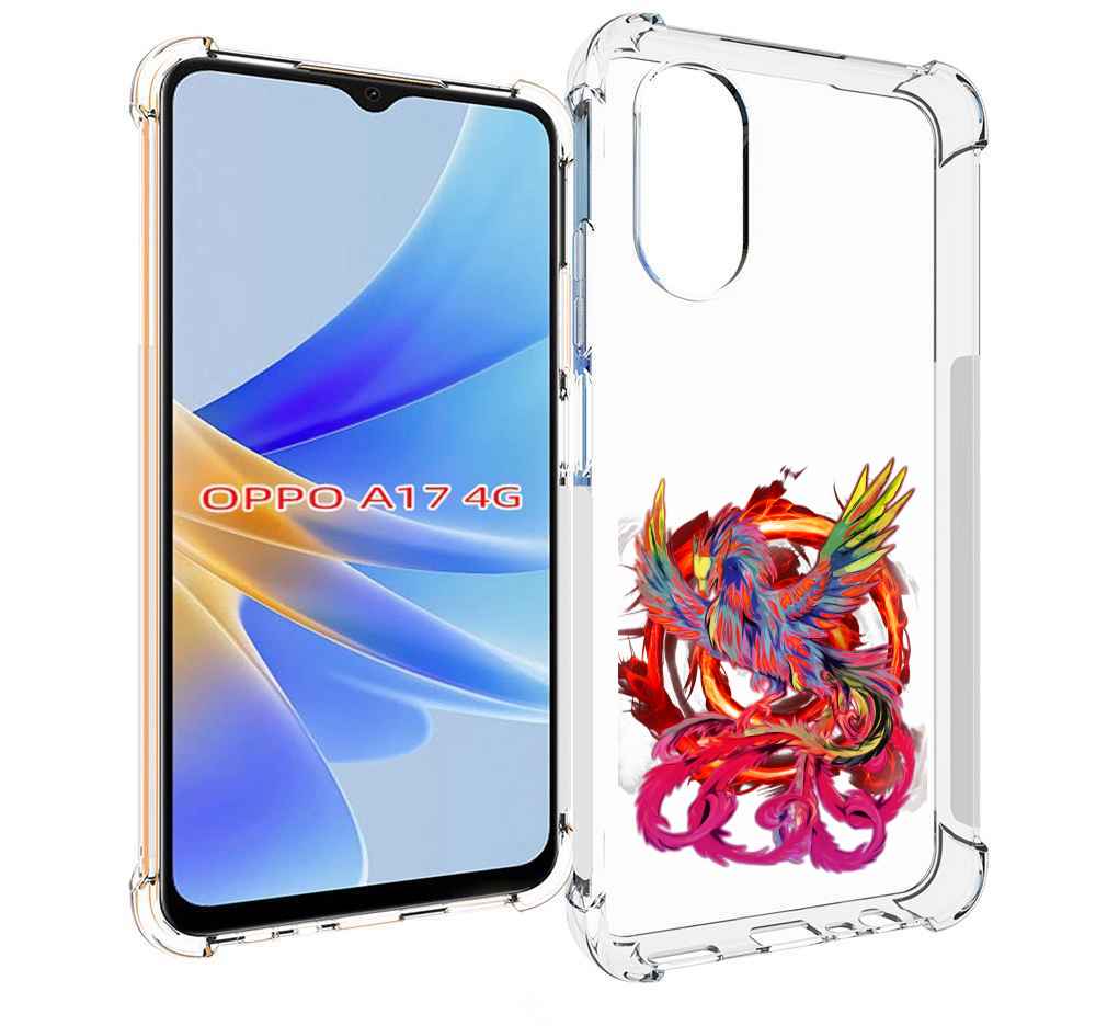 

Чехол MyPads красочный феникс для OPPO A17, Прозрачный, Tocco