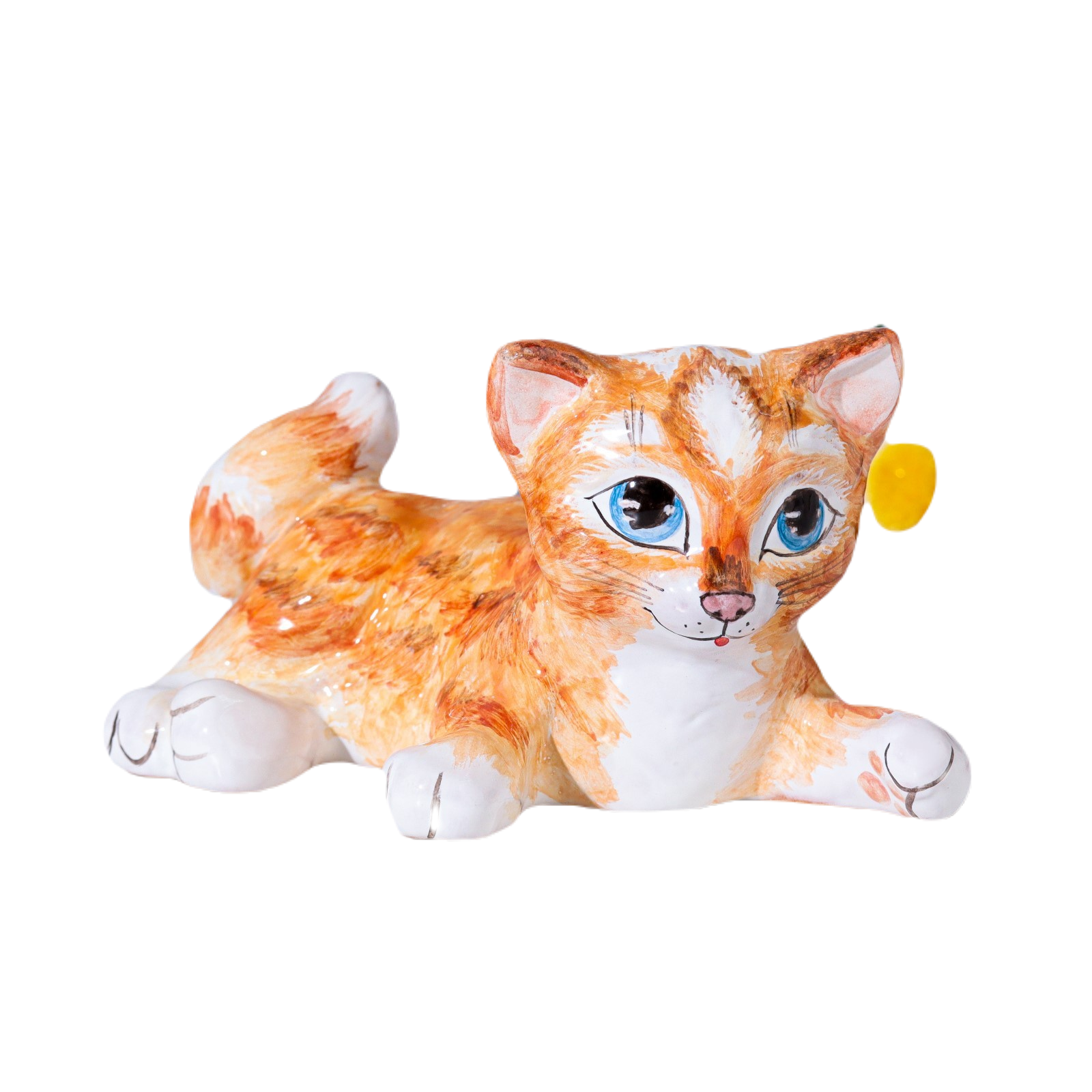 

Сувенир Котенок играет, ярославская майолика, h7 см, микс, Разноцветный