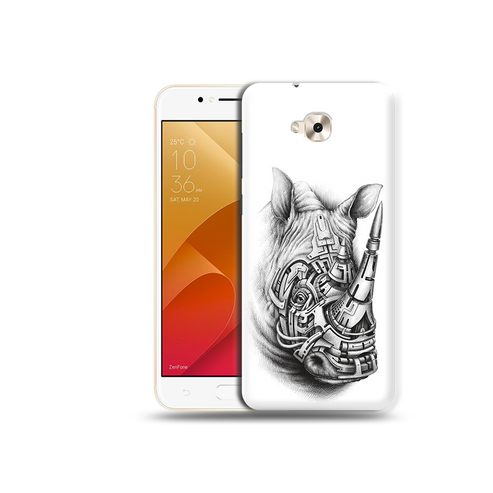 

Чехол MyPads Tocco для Asus ZenFone Live (ZB501KL) стальной носорог (PT109094.653.620), Tocco