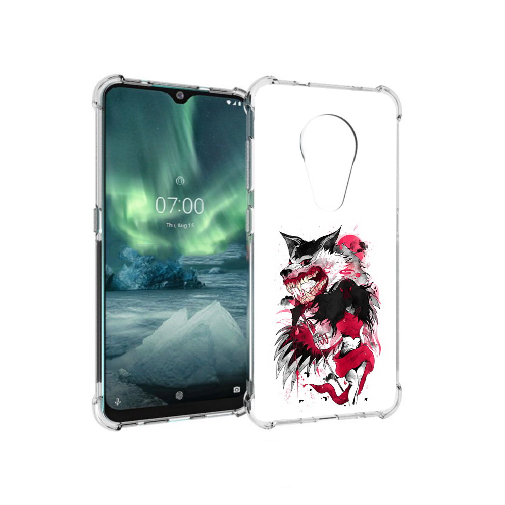 

Чехол MyPads Tocco для Nokia 7.2 красная шапочка (PT139171.105.410), Прозрачный, Tocco
