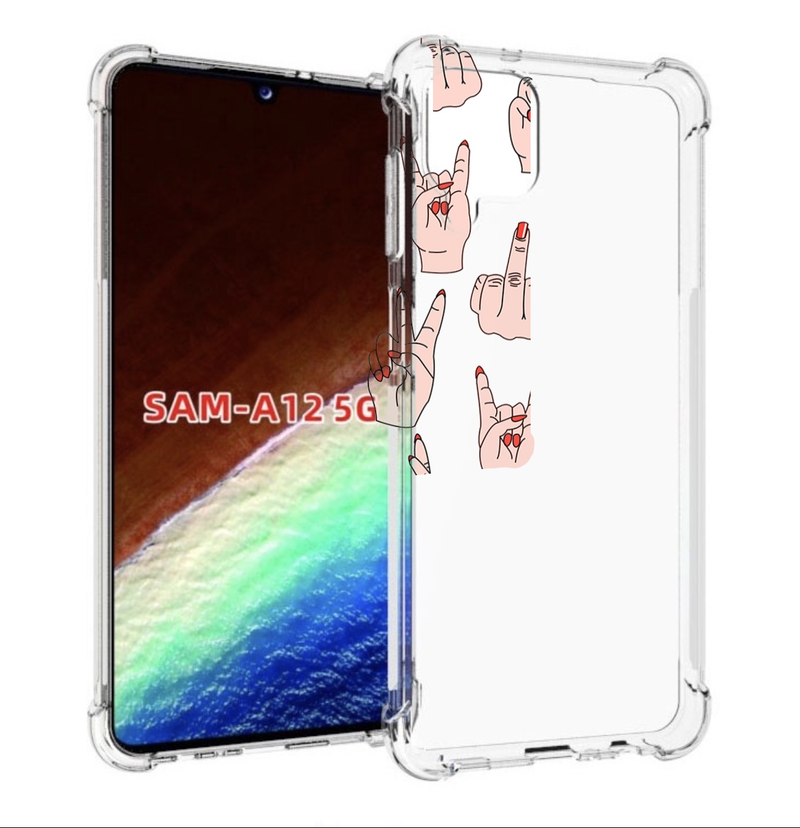 

Чехол MyPads разные-ручки для Samsung Galaxy A12 (SM-A125F) 2020/21/A12 Nacho SM-A127F, Прозрачный, Tocco