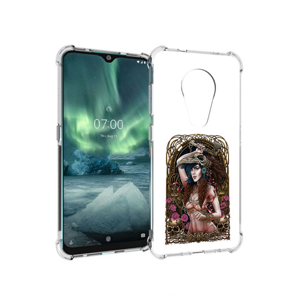 

Чехол MyPads Tocco для Nokia 7.2 красивая девушка рисунок (PT139171.105.407), Прозрачный, Tocco