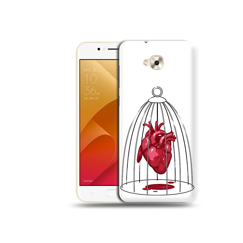 

Чехол MyPads Tocco для Asus ZenFone Live (ZB501KL) сердце в клетке (PT109094.653.597), Tocco