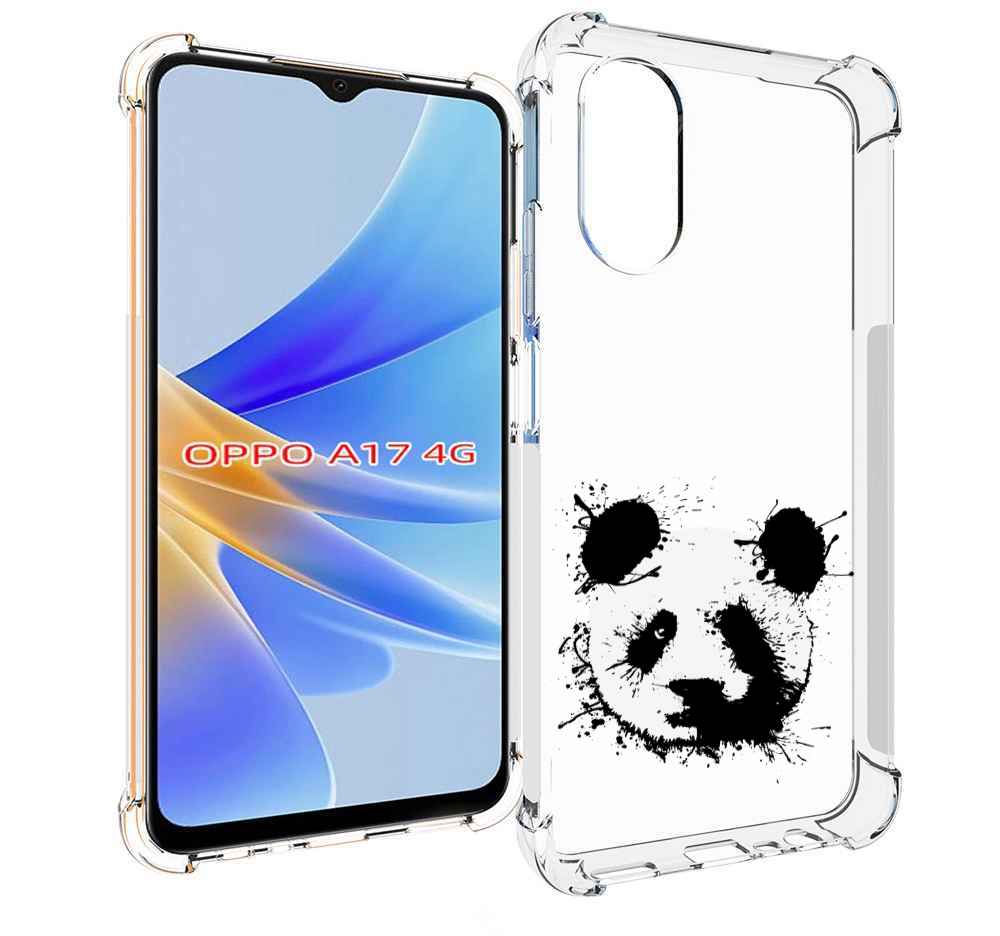 

Чехол MyPads клякса-панда для OPPO A17, Прозрачный, Tocco