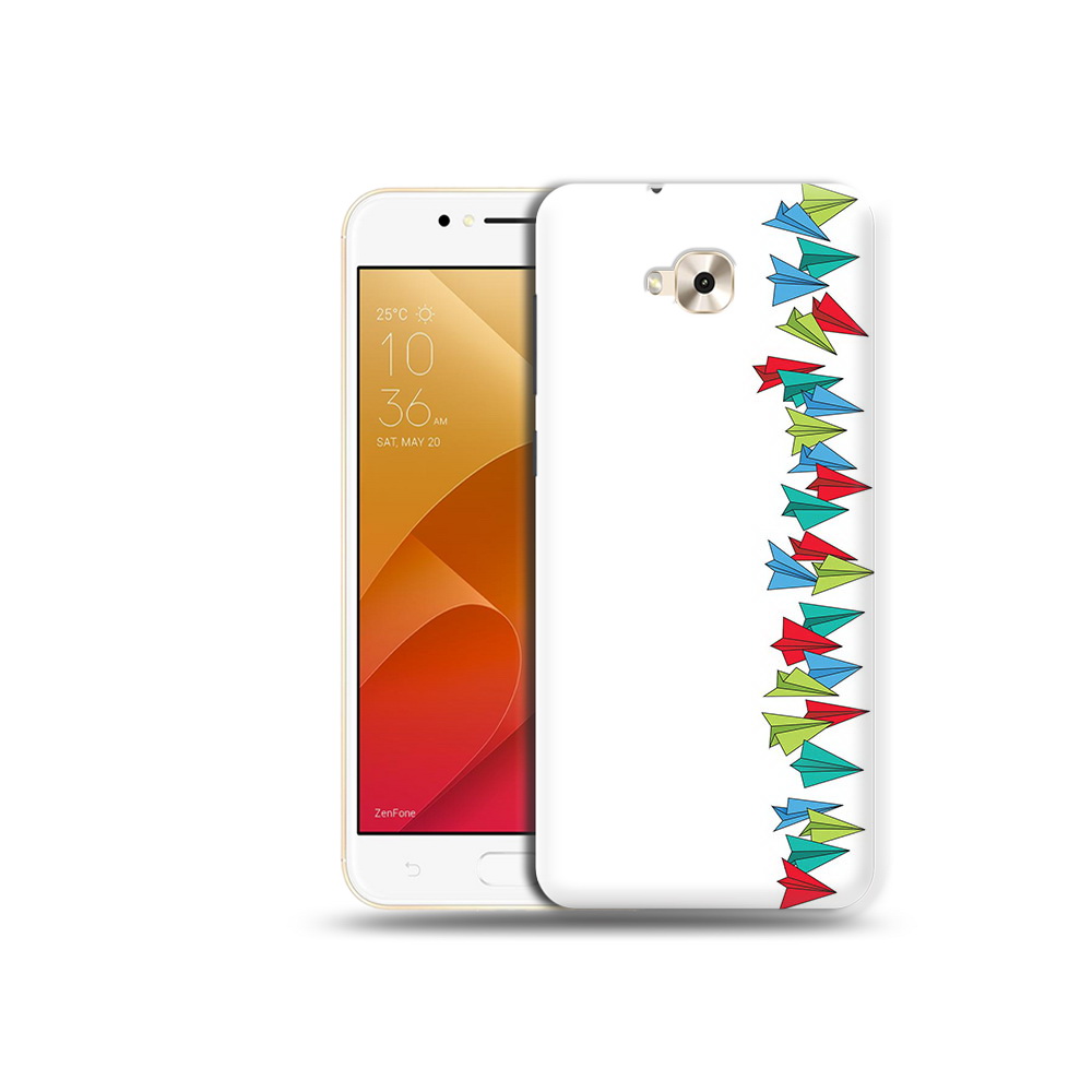 

Чехол MyPads Tocco для Asus ZenFone Live (ZB501KL) самолетики из листочков, Tocco