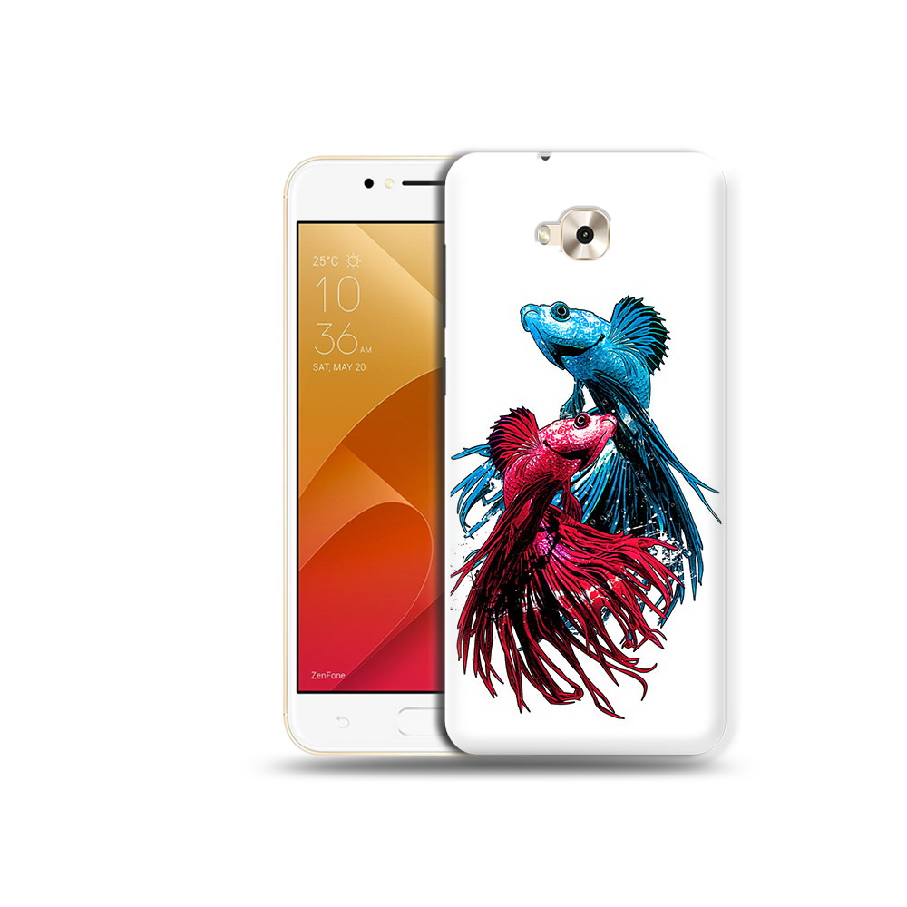 

Чехол MyPads Tocco для Asus ZenFone Live (ZB501KL) рыбы петушки (PT109094.653.592), Tocco
