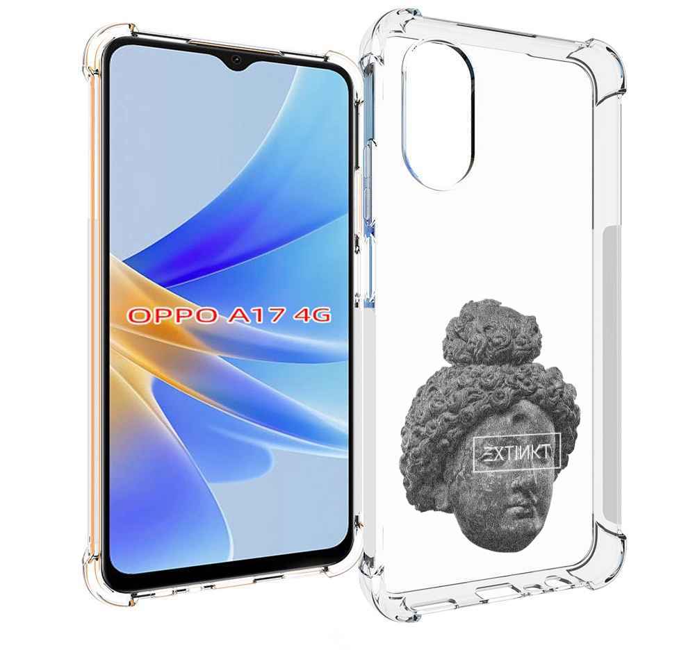 

Чехол MyPads каменное лицо девушки для OPPO A17, Прозрачный, Tocco