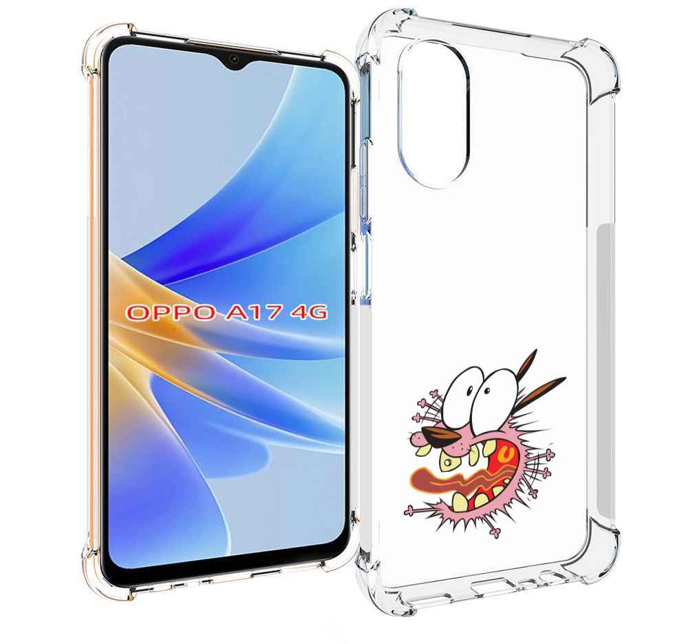 

Чехол MyPads испуганный бобик для OPPO A17, Прозрачный, Tocco