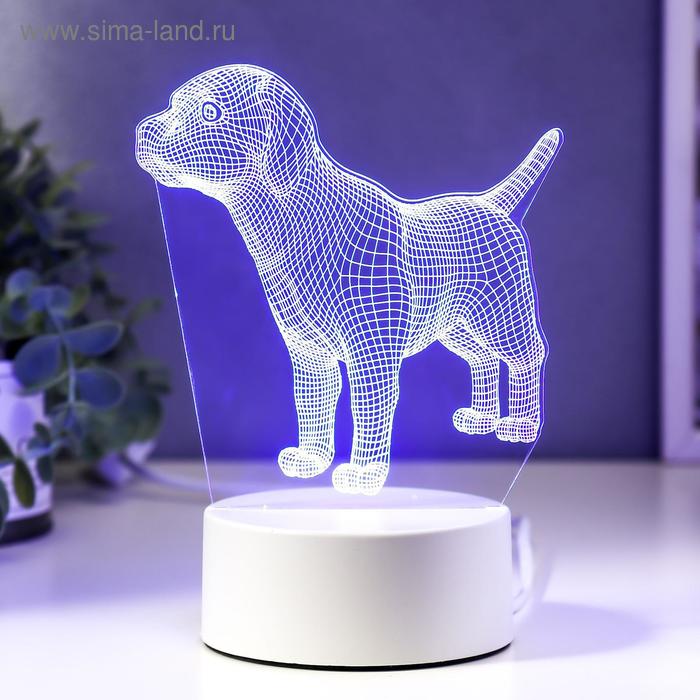 

Светильник Собачка LED RGB от сети