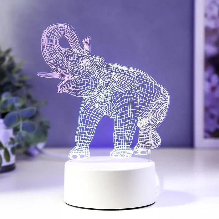 

Светильник Слон LED RGB от сети
