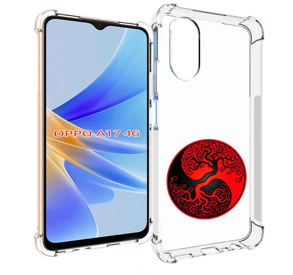 

Чехол MyPads инь янь дерево для OPPO A17, Прозрачный, Tocco