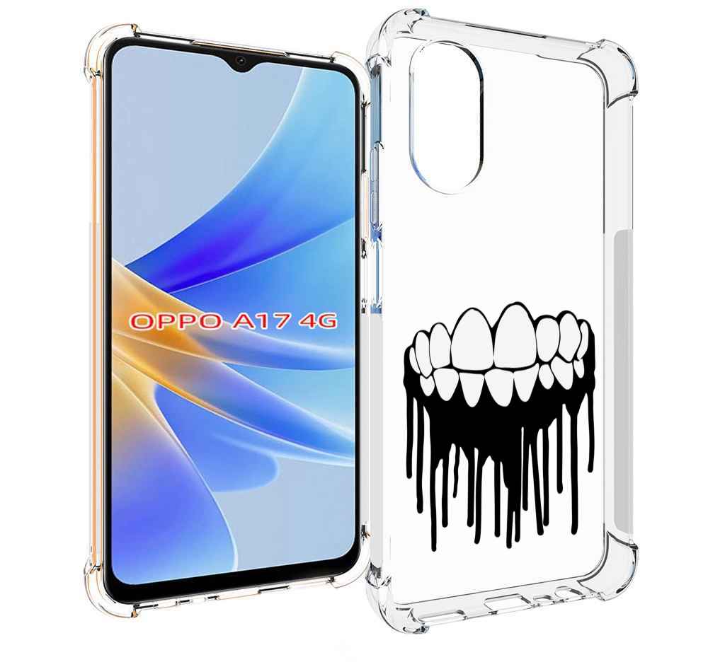

Чехол MyPads зубы для OPPO A17, Прозрачный, Tocco