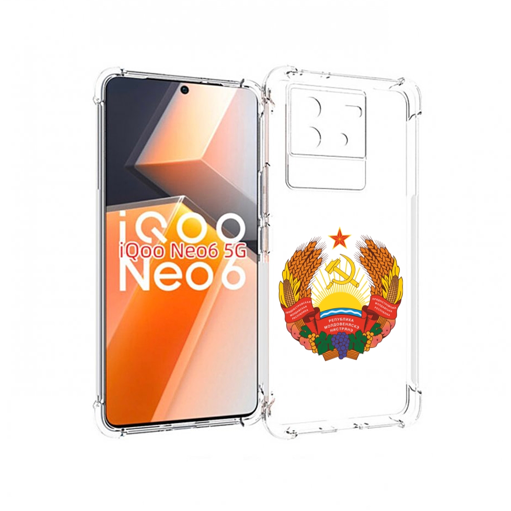 

Чехол MyPads герб-приднестровья для Vivo iQoo Neo 6 5G, Прозрачный, Tocco