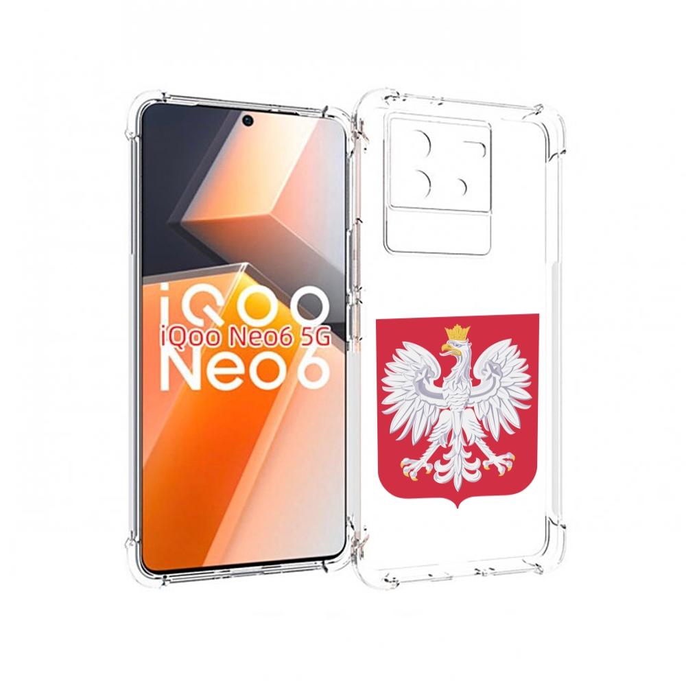 

Чехол MyPads герб-польши для Vivo iQoo Neo 6 5G, Прозрачный, Tocco