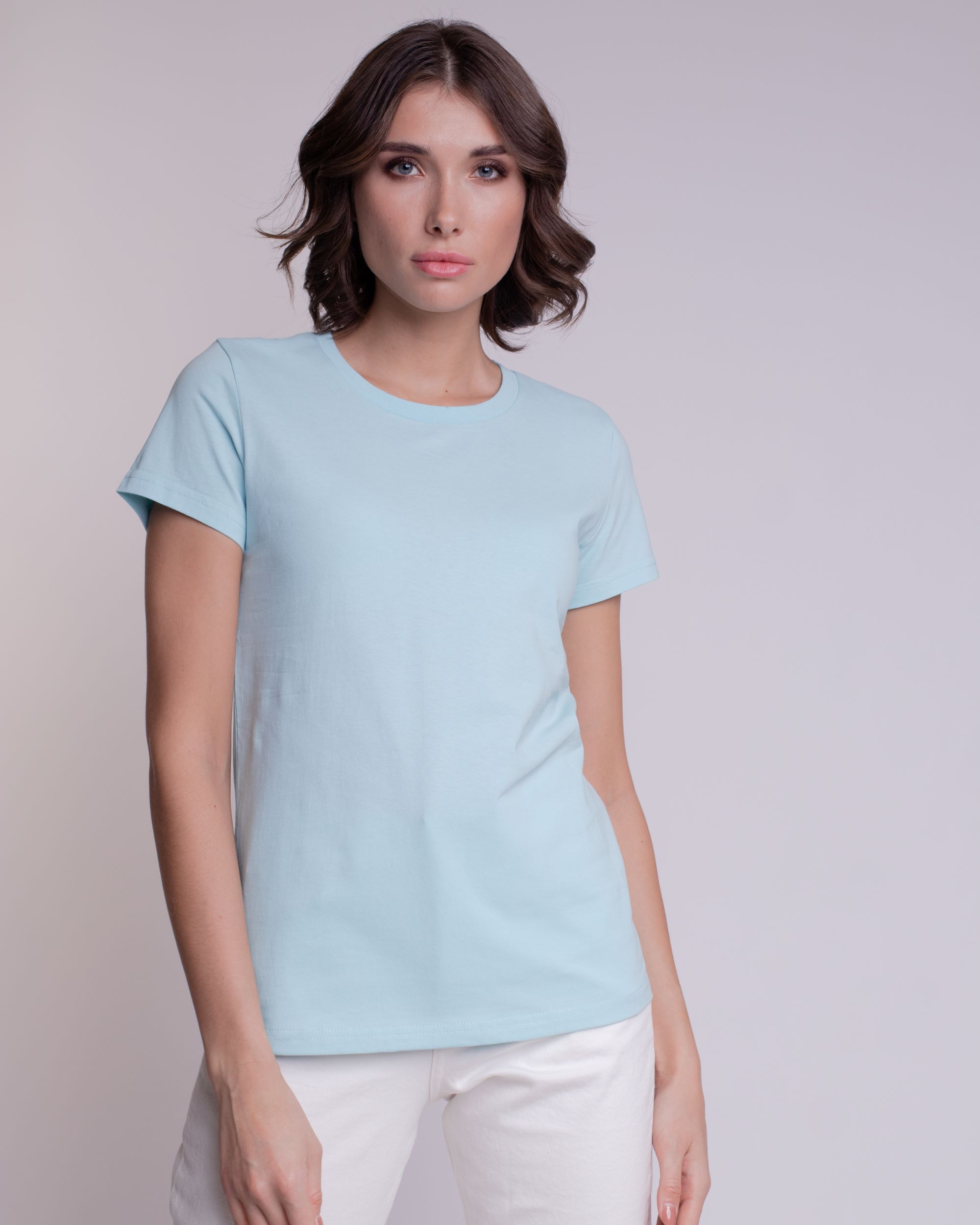 

Футболка женская Uzcotton W-F голубая XS, Голубой, W-F