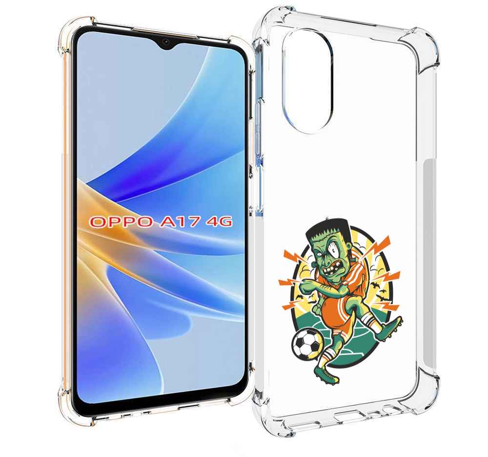 

Чехол MyPads зомби футболист для OPPO A17, Прозрачный, Tocco