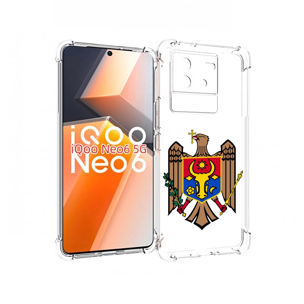 

Чехол MyPads герб-молдовы для Vivo iQoo Neo 6 5G, Прозрачный, Tocco