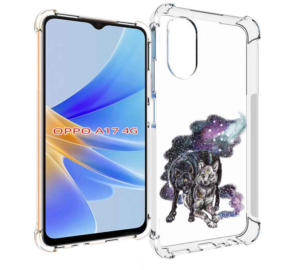 

Чехол MyPads звездные волки для OPPO A17, Прозрачный, Tocco