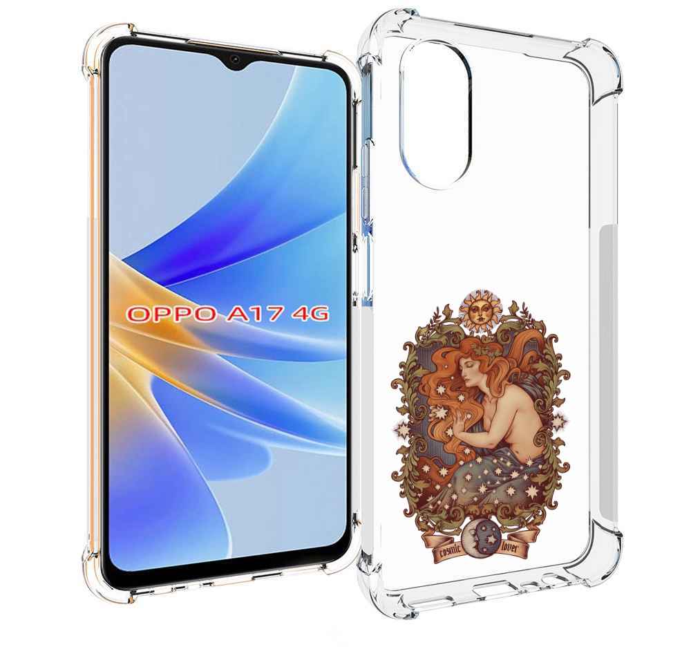 

Чехол MyPads звездная девушка абстракция для OPPO A17, Прозрачный, Tocco