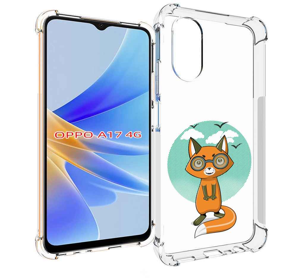 

Чехол MyPads задумчивая лиса для OPPO A17, Прозрачный, Tocco