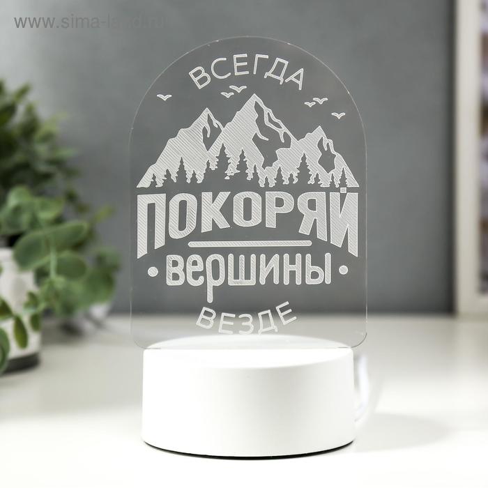 фото Светильник покоряй вершины led rgb от сети 9,5х10,5х18 см risalux