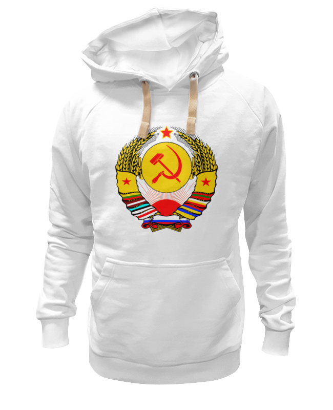 

Худи унисекс Printio Серп и молот белое XS, Белый, Серп и молот