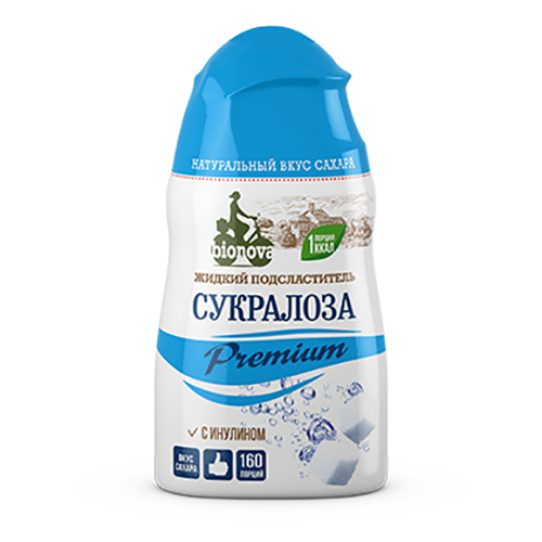 Жидкий столовый подсластитель Bionova Сукралоза Premium, 80 г