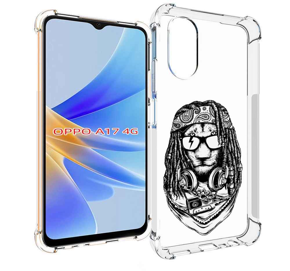 

Чехол MyPads дреды льва для OPPO A17, Прозрачный, Tocco