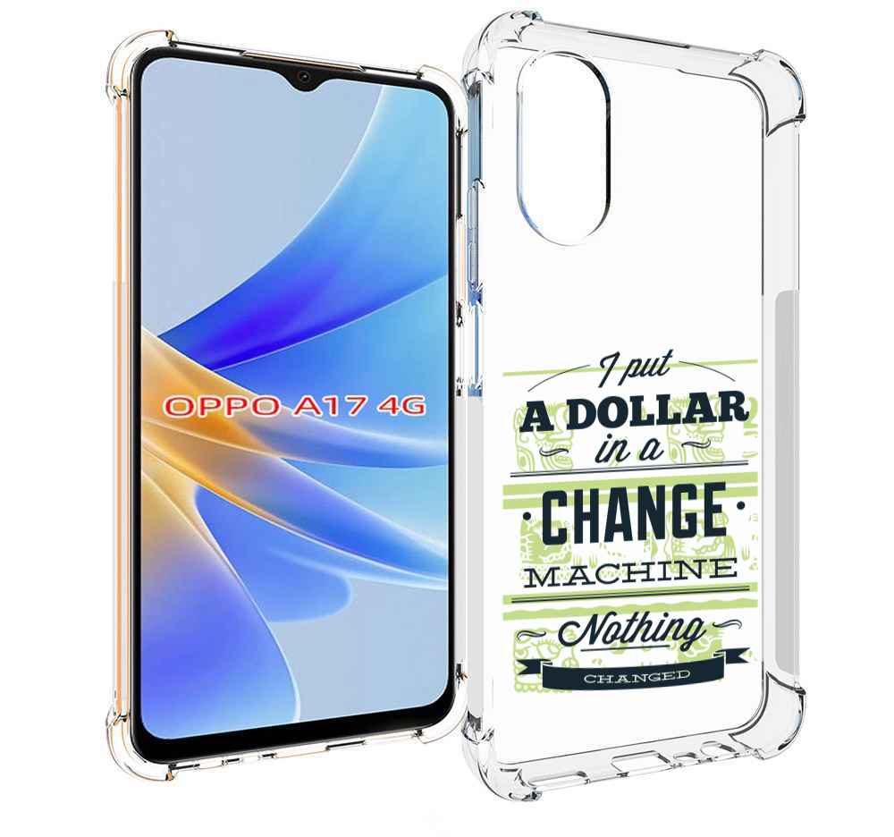 

Чехол MyPads доллар надпись для OPPO A17, Прозрачный, Tocco