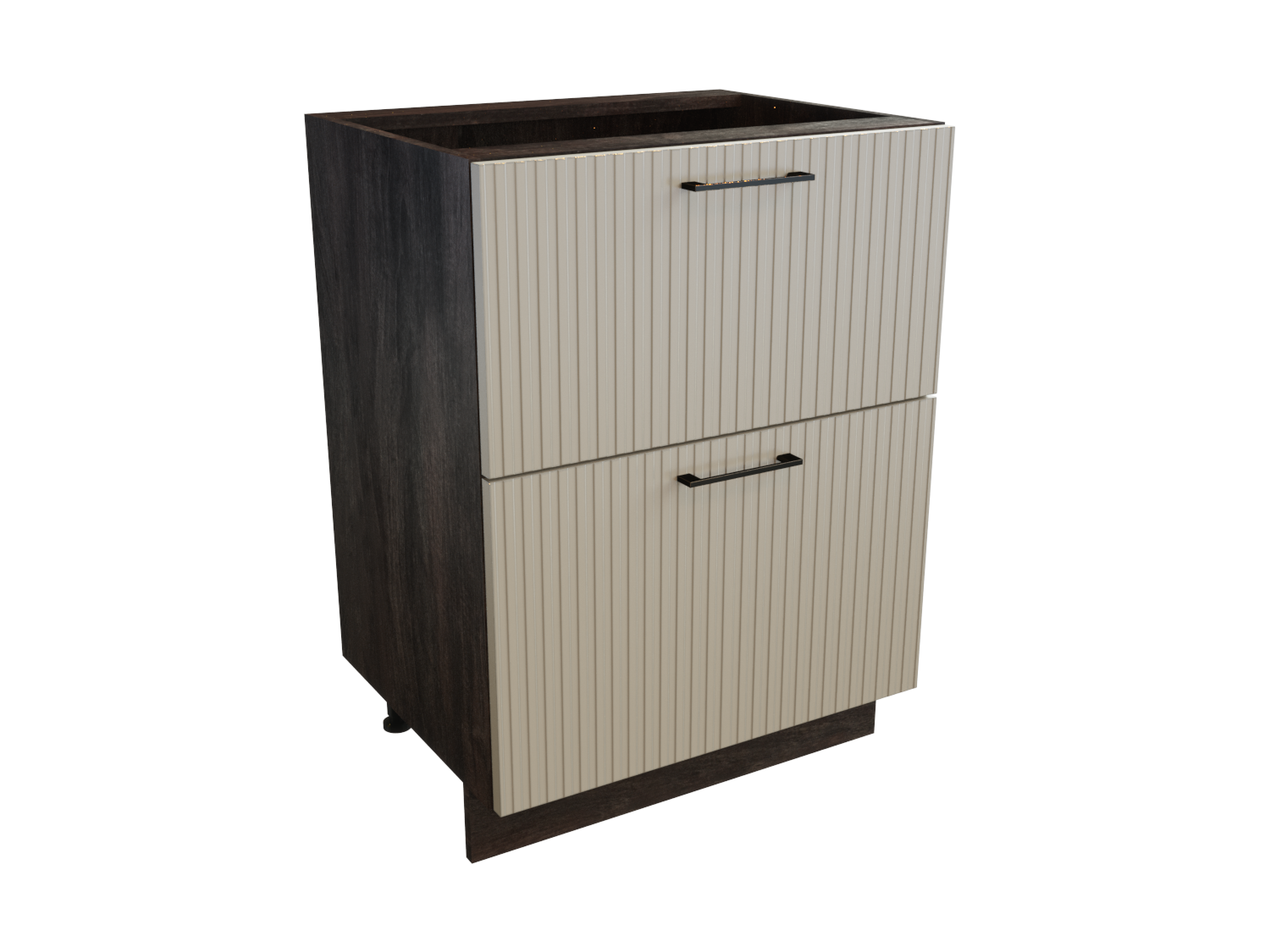 

Шкаф напольный с 2-мя ящиками SURA Сиэль Ян Атласный серый 60x47,8x81,6 арт.ММК-00015246