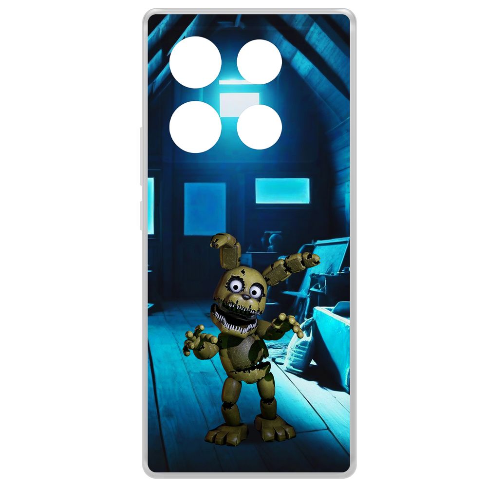

Чехол-накладка Krutoff Clear Case ФНАФ - Плюштрап для INFINIX Note 40 Pro, Прозрачный