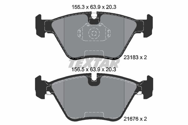 

Тормозные колодки Textar дисковые 2318302