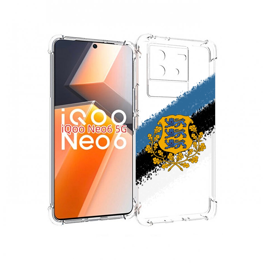 

Чехол MyPads герб флаг эстонии-2 для Vivo iQoo Neo 6 5G, Прозрачный, Tocco