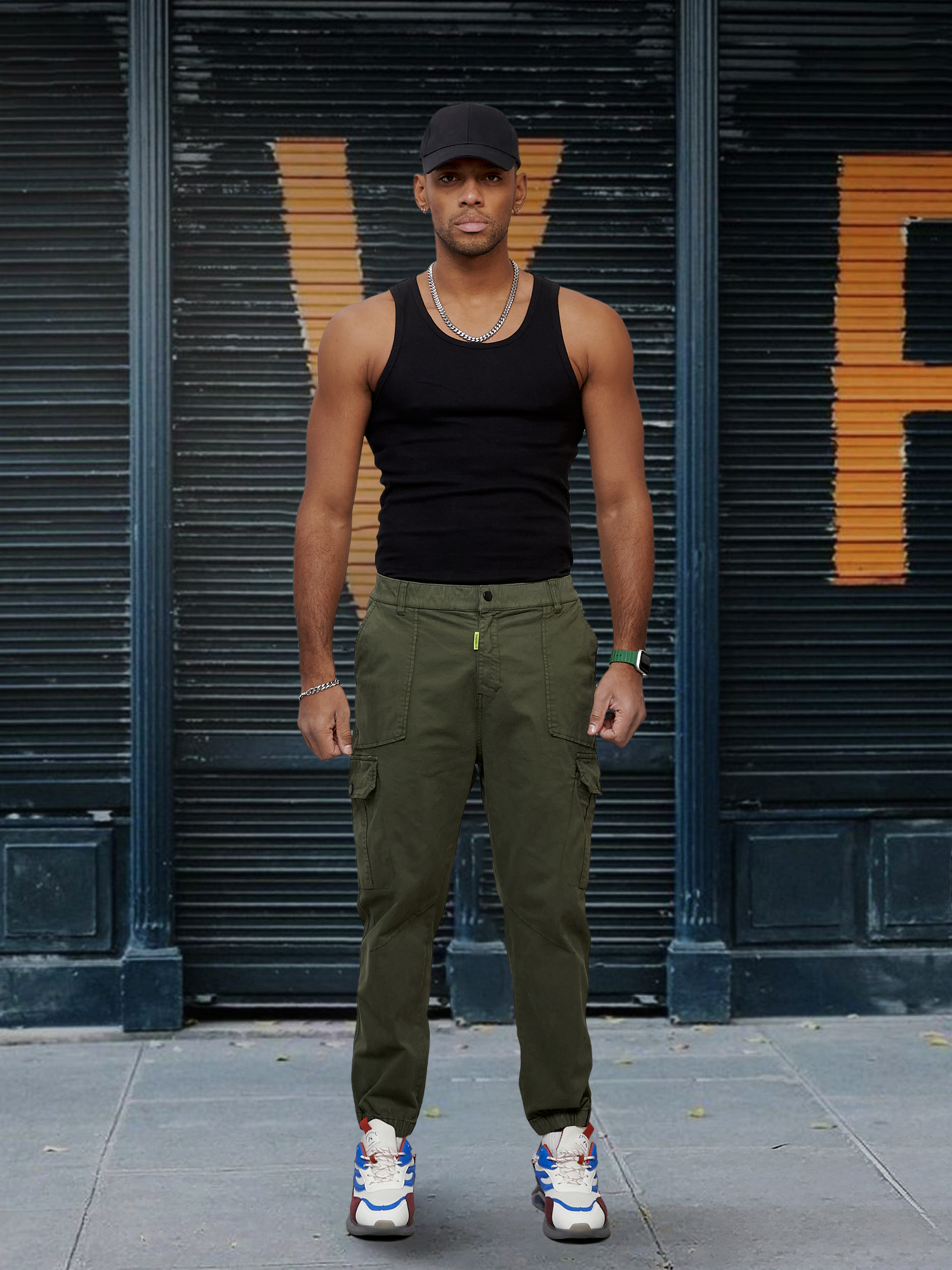 

Брюки мужские NoBrand OI-2422 хаки XS, OI-2422