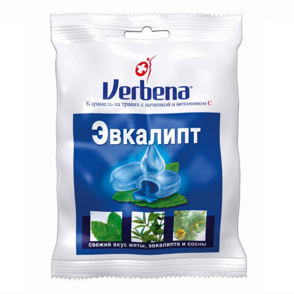 

Вербена Эвкалипт, леденцы, 60 г