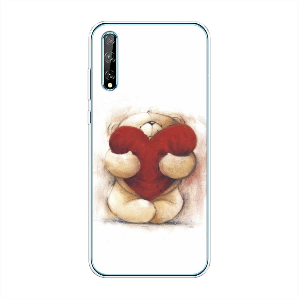 

Чехол Awog на Huawei Y8p "Мишка с сердцем 1", Белый;красный;бежевый, 6103450-6