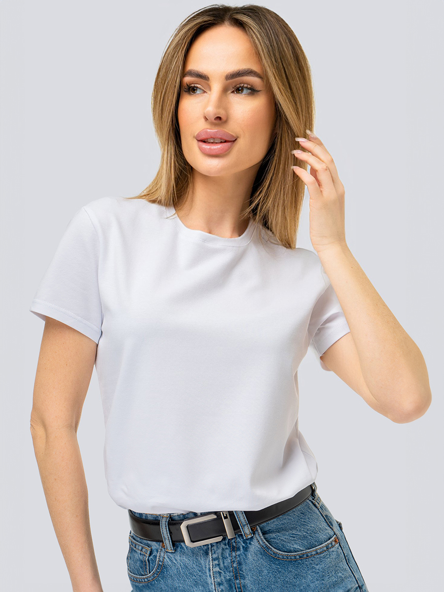 

Футболка женская HappyFox HF9145 белая 46 RU, Белый, HF9145