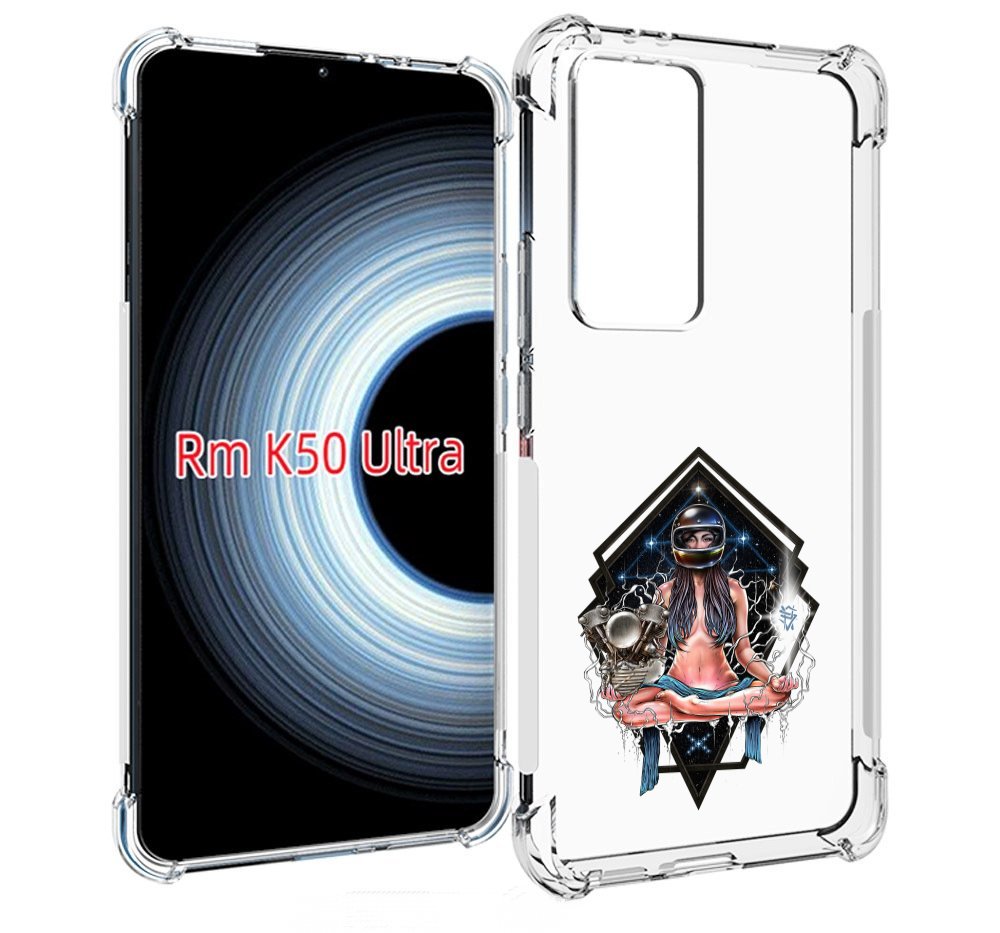 

Чехол MyPads красивая девушка в шлеме для Xiaomi 12T / Redmi K50 Ultra, Прозрачный, Tocco