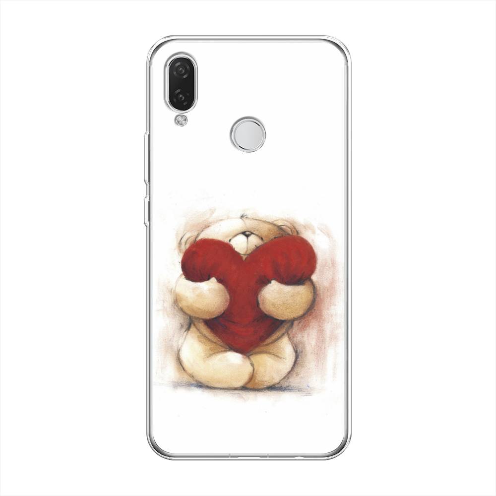 

Чехол Awog на Huawei Nova 3i "Мишка с сердцем 1", Белый;красный;бежевый, 68350-6