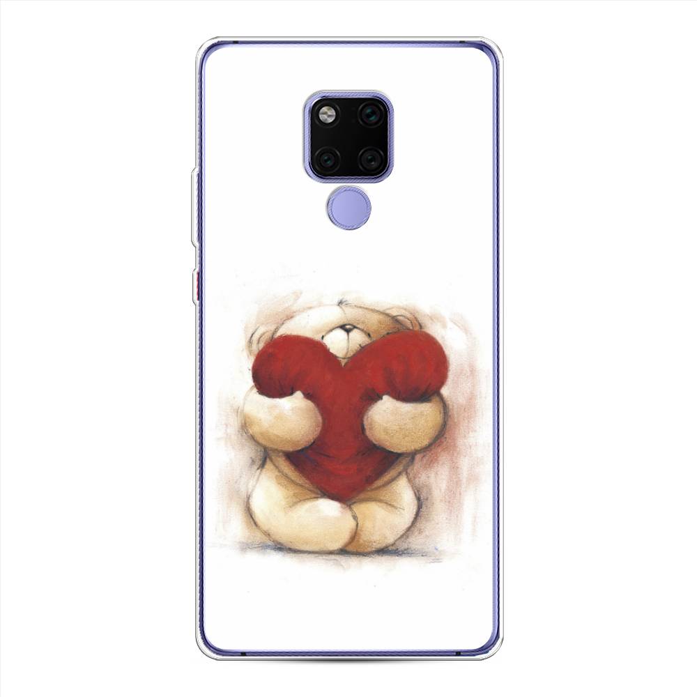 

Чехол Awog на Huawei Mate 20X "Мишка с сердцем 1", Белый;красный;бежевый, 66950-6