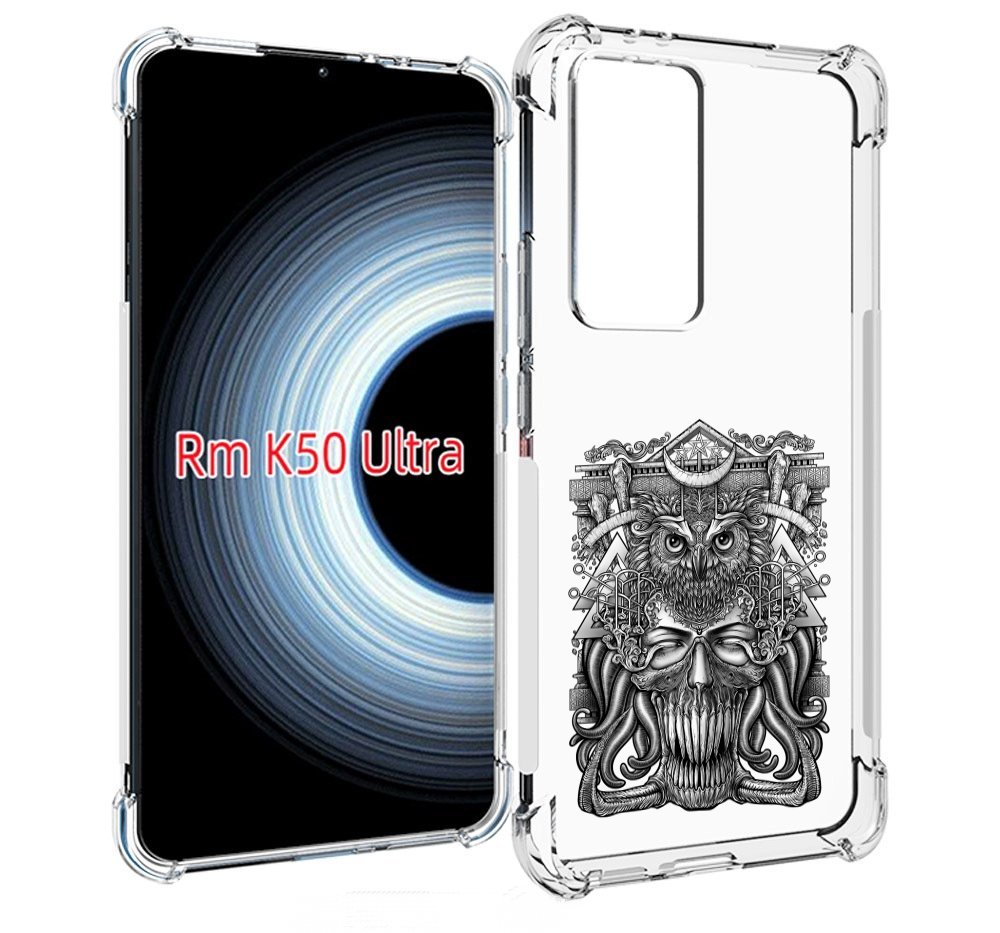 

Чехол MyPads зубастая сова для Xiaomi 12T / Redmi K50 Ultra, Прозрачный, Tocco