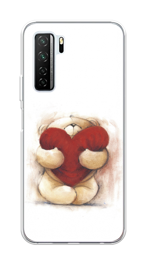 

Чехол Awog на Honor 30S (Global) "Мишка с сердцем 1", Белый;красный;бежевый, 6102850-6