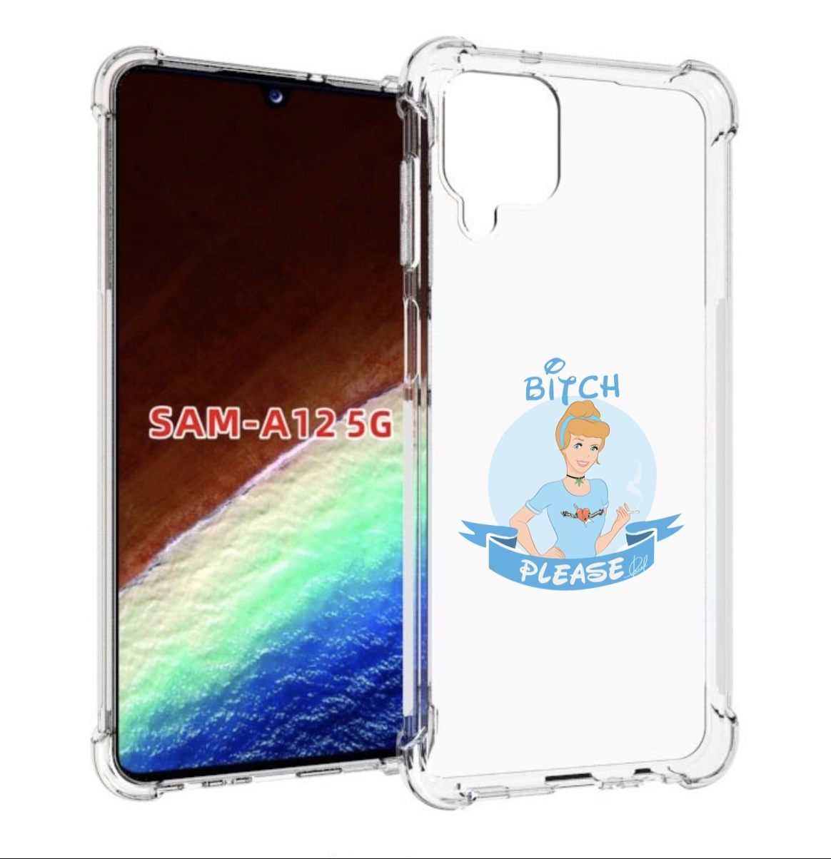 

Чехол MyPads принцесса-эльза женский для Samsung Galaxy A12 (SM-A125F) 2020/21, Прозрачный, Tocco