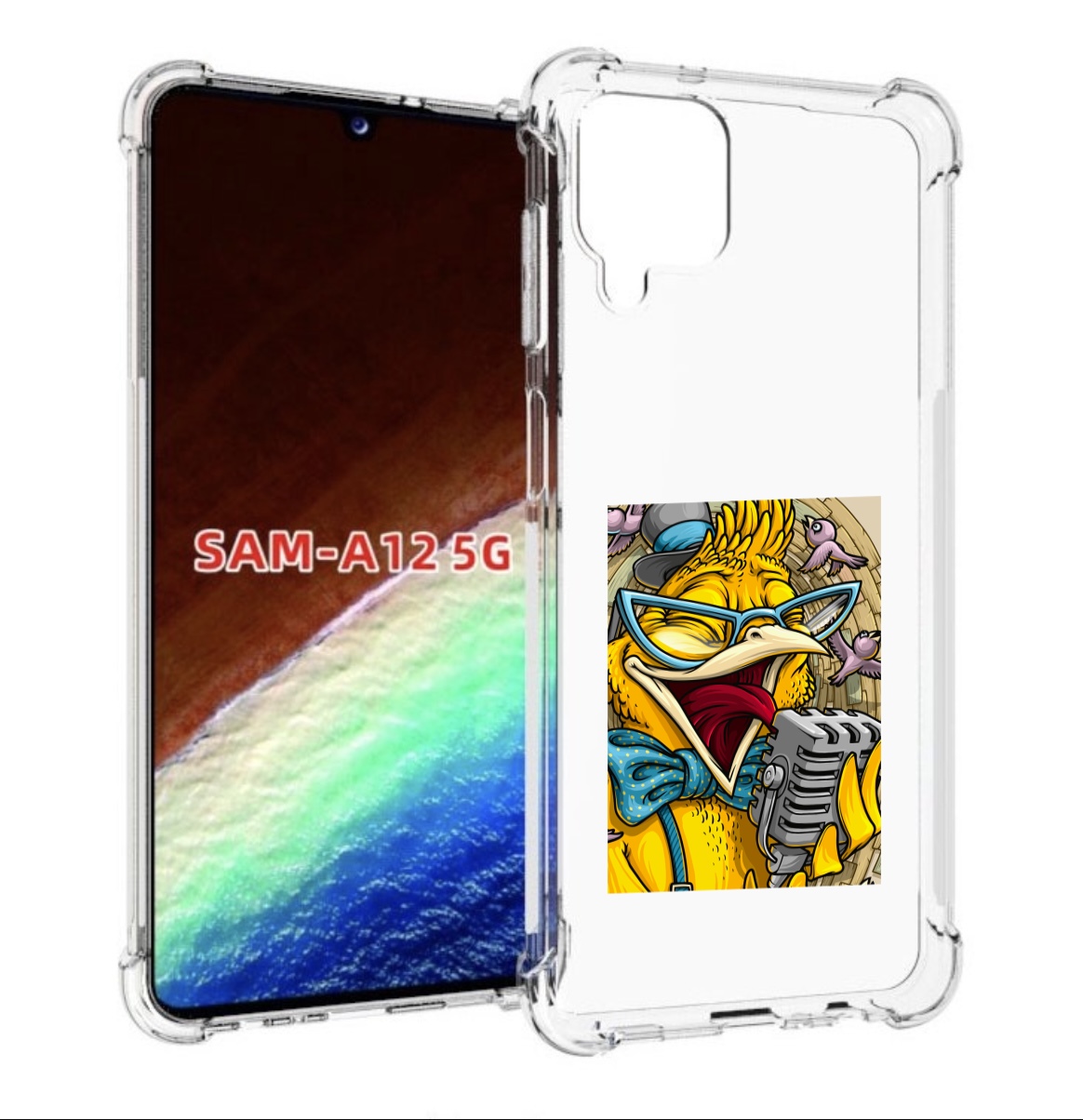 Чехол MyPads поющая птичка для Samsung Galaxy A12 (SM-A125F) 2020/21/A12 Nacho SM-A127F
